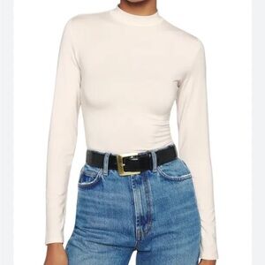 Reformation Bailey Knit Top Cream - Size M